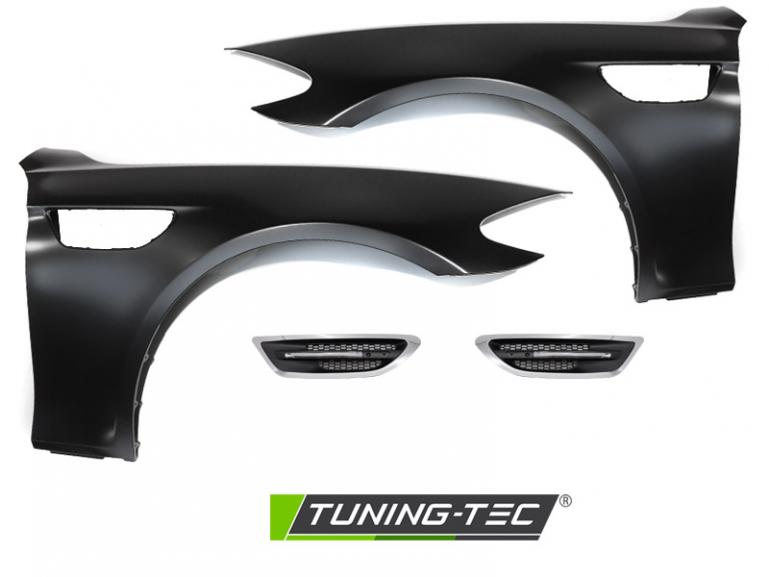 Upgrade Sport Design Kotflügel Vorn (links+rechts) für BMW 5er F10 / F11 10-16 mit LED Seitenblinkern