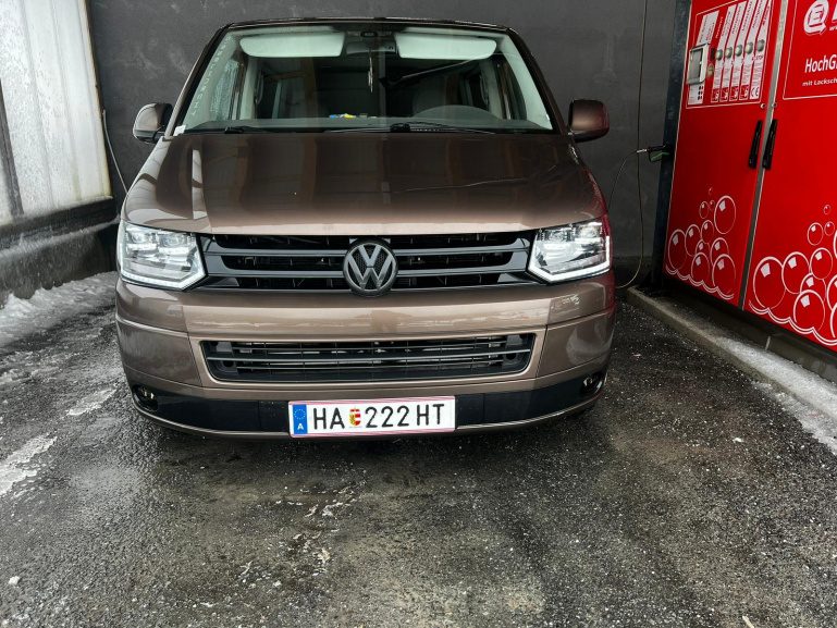 VOLL LED Tagfahrlicht Scheinwerfer für VW T5 GP (Facelift) 10-15 schwarz mit dynamischem LED Blinker und Begrüßungsfunktion