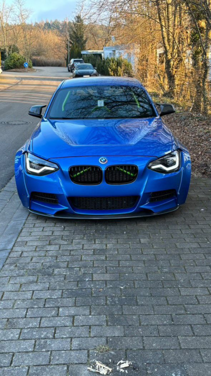 VOLL LED Tagfahrlicht Angel Eyes Scheinwerfer für BMW 1er F20/F21 11-15 schwarz mit dyn. Blinker