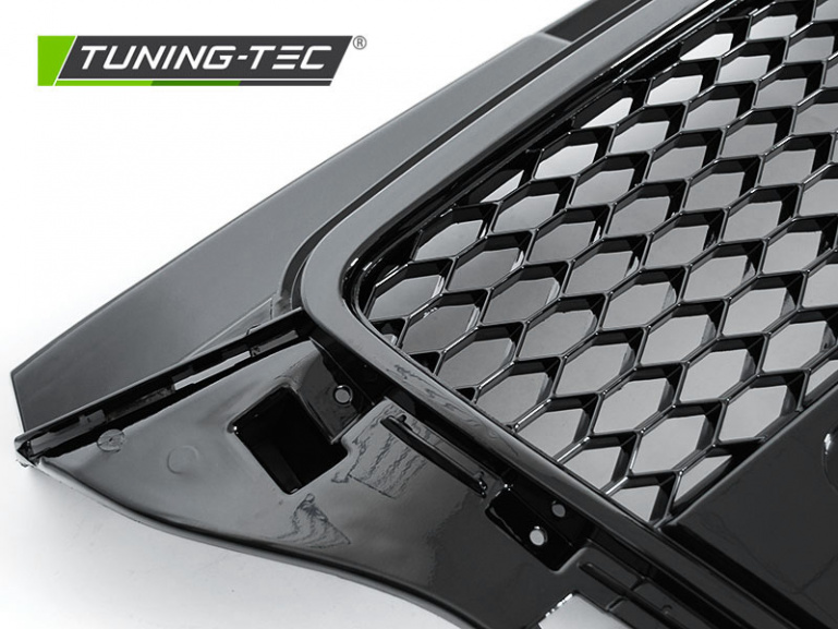 Upgrade Sportgrill / Kühlergrill für Audi A3 8P Facelift 08-12 Hochglanz schwarz in Wabendesign