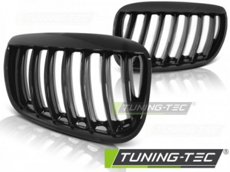 Upgrade Sportgrill Nieren für BMW X5 E53 Facelift 04-06 Hochglanz schwarz