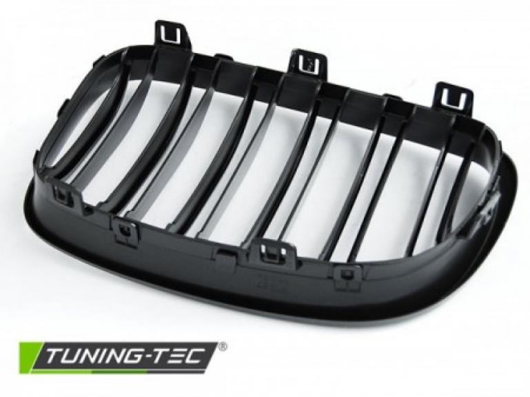 Upgrade Sportgrill Nieren für BMW 3er E46 Limousine/Touring 01-05 schwarz matt in Doppelsteg Design