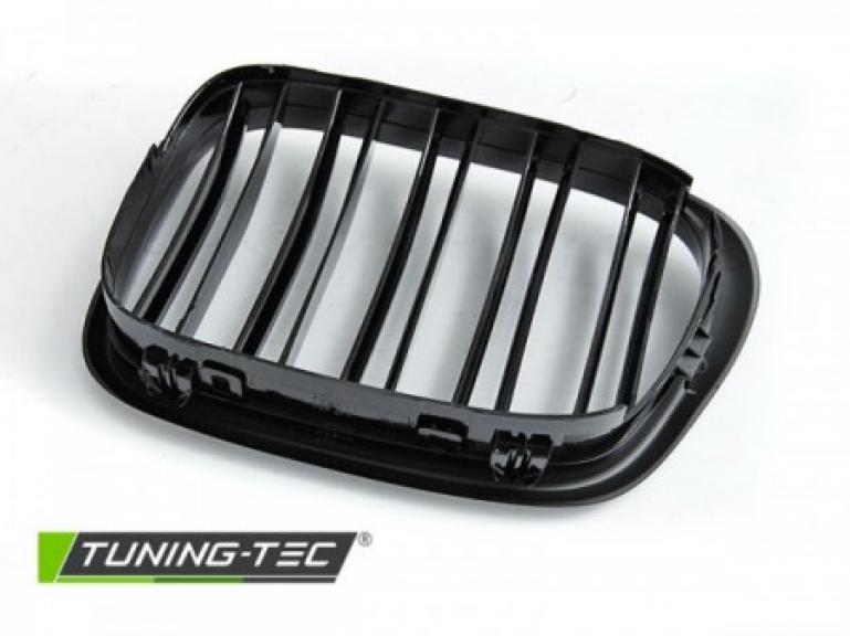 Upgrade Sportgrill Nieren für BMW 5er E39 Limo/Touring 95-03 Hochglanz schwarz in Doppelsteg Design