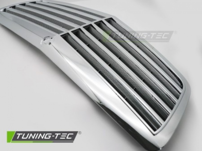 Sportgrill / Kühlergrill für Mercedes Benz S-Klasse W221 05-09 Carbonlook/chrom