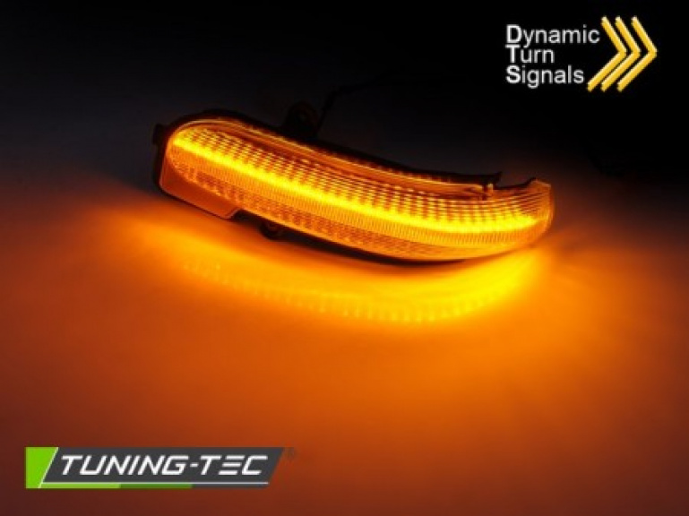 Upgrade LED Spiegelblinker für Mercedes Benz C-Klasse W203/S203/CL203 00-07 schwarz/rauch dynamisch