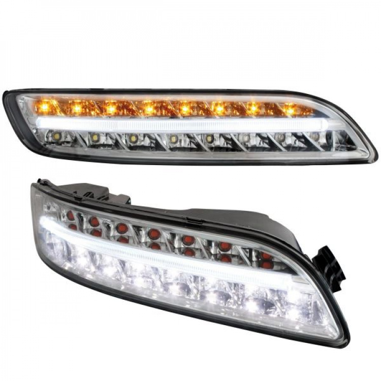 Seat Ibiza 6J Model 2012-2015 Black LED DRL Lightbar Daylight