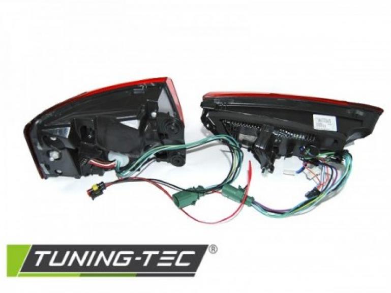 LED Lightbar Design Rückleuchten für Audi A6 4G (C7) Limousine 11-14 schwarz/rauch mit dynamischem Blinker