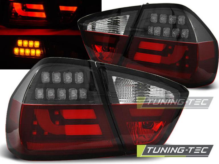 LED Lightbar Design Rückleuchten für BMW 3er E90 05-08 rot/klar