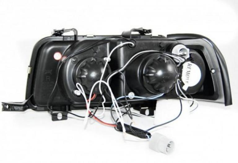 Angel Eyes Scheinwerfer für Audi 80 B4 91-96 schwarz