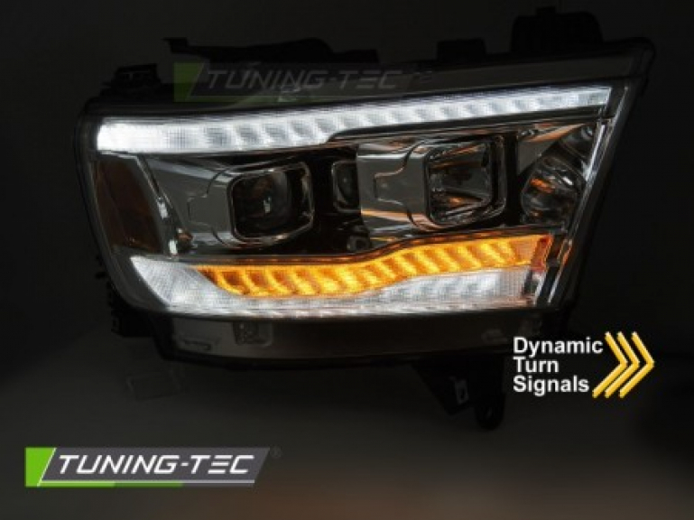 LED Upgrade Design Scheinwerfer Set für Dodge RAM 19-22 chrom mit dyn. Blinker