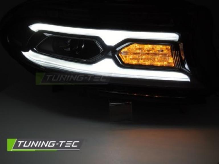 VOLL LED Tagfahrlicht Scheinwerfer Set für Dodge Charger 14-23 schwarz