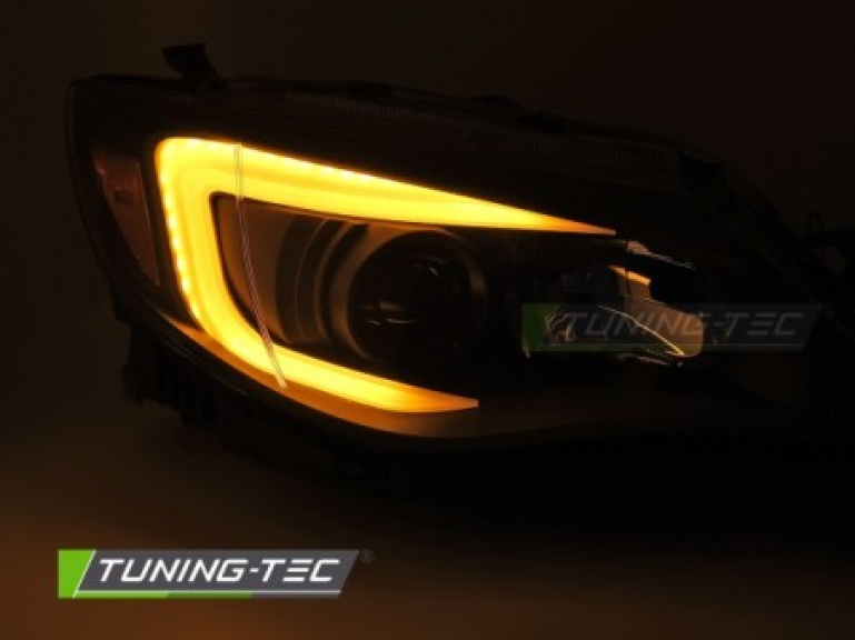 Upgrade LED Tagfahrlicht Design Scheinwerfer für Subaru WRX 04-14 schwarz