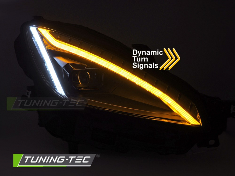 VOLL LED Tagfahrlicht Scheinwerfer Set für Toyota GR86 21+ schwarz mit dyn. Blinker und Willkommensfunktion