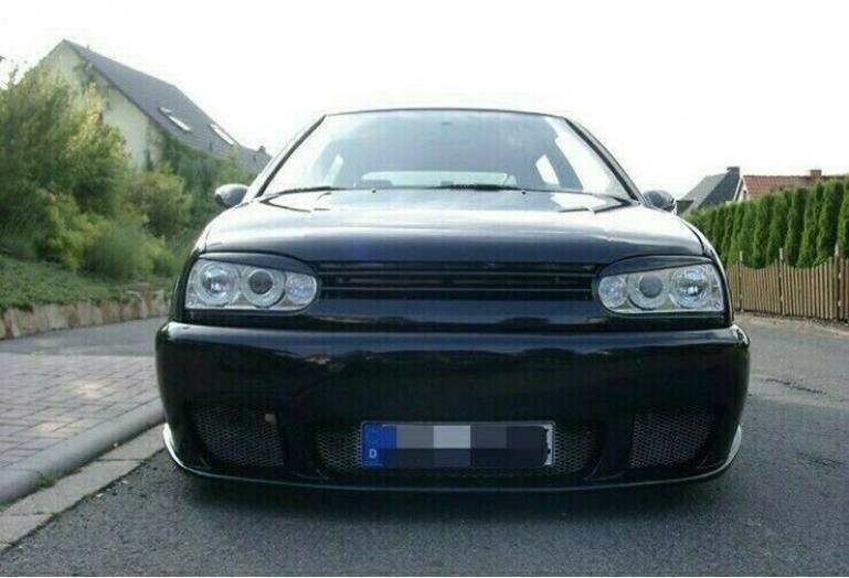 Upgrade Design Angel Eyes Scheinwerfer für VW Golf 3 91-97 chrom