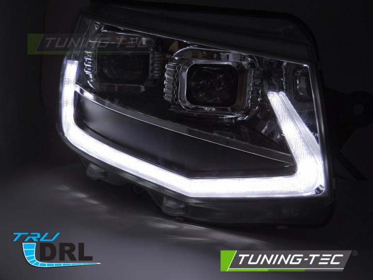 Upgrade Voll LED Tagfahrlicht Scheinwerfer Set für VW T6 15-19 schwarz mit dynamischen LED Blinker
