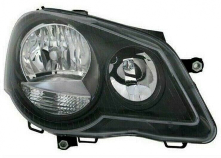 Upgrade Design Scheinwerfer für VW Polo 9N3 05-09 schwarz