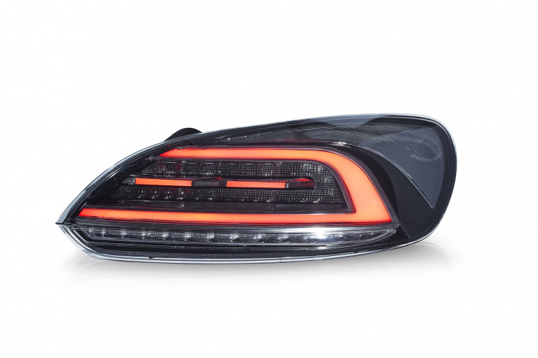 VOLL LED Lightbar Design Rückleuchten für VW Scirocco 3 (III) 08-14 schwarz/rauch mit dynamischen Blinker