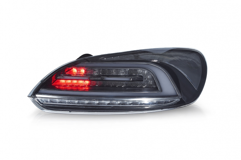 VOLL LED Lightbar Design Rückleuchten für VW Scirocco 3 (III) 08-14 schwarz/rauch mit dynamischen Blinker