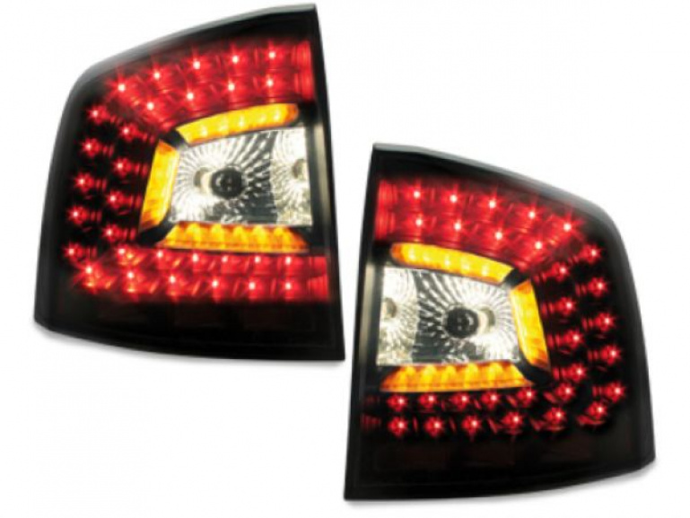 LED Upgrade Design Rückleuchten für Skoda Octavia 2 (1Z) Combi 04-11 schwarz/rauch dynamisch