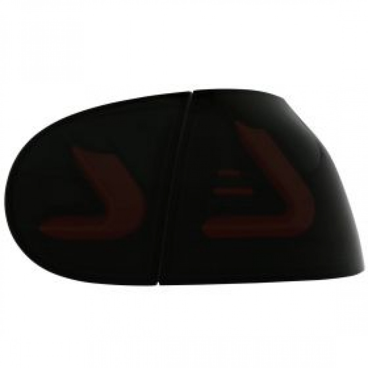 VOLL LED Lightbar Design Rückleuchten für VW Golf 5 (V) 03-09 schwarz/rauch