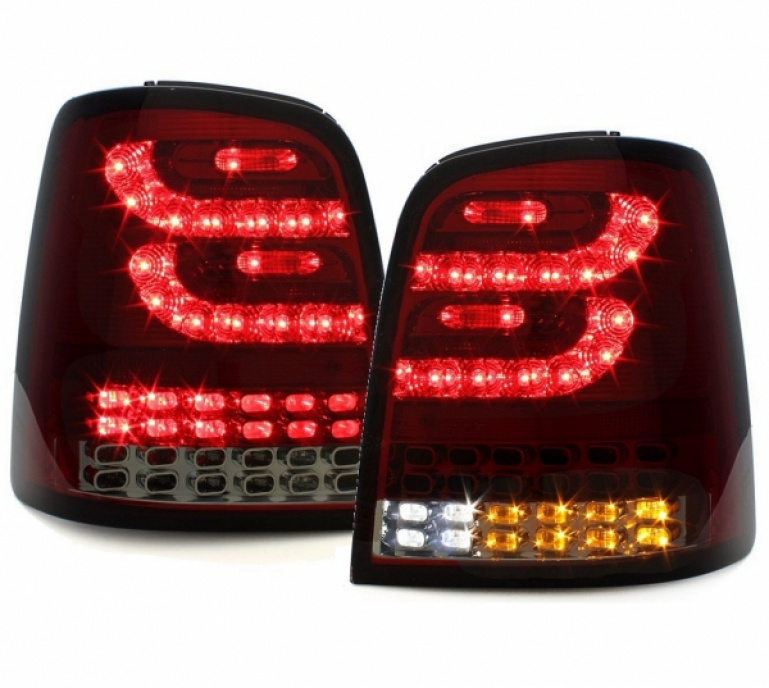 Voll LED Upgrade Design Rückleuchten für VW Touran 1T / 1T GP 03-10 rot/rauch