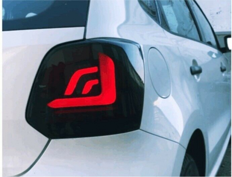 Voll LED Upgrade Design Rückleuchten für VW Polo 6R / 6C 09-18 schwarz/rauch mit dynamischem Blinker
