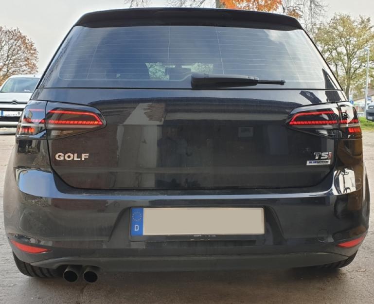 Voll LED Upgrade Design Rückleuchten für VW Golf 7 (VII) 13-18 schwarz/rauch mit dynamischem Blinker
