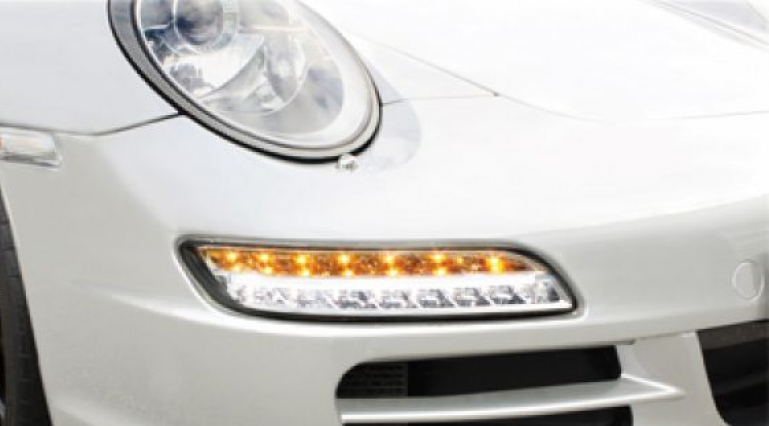 Upgrade Design LED Standlicht/Blinker-Kombination für Porsche 911/997 05-08  chrom/klar