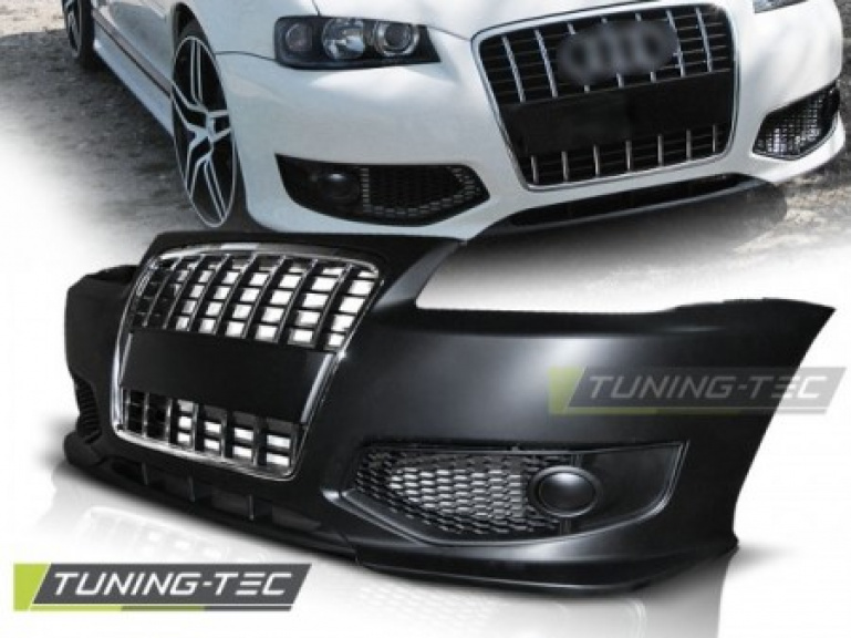 Upgrade Design Frontstoßstange für Audi A3 8L 96-03 schwarz/chrom
