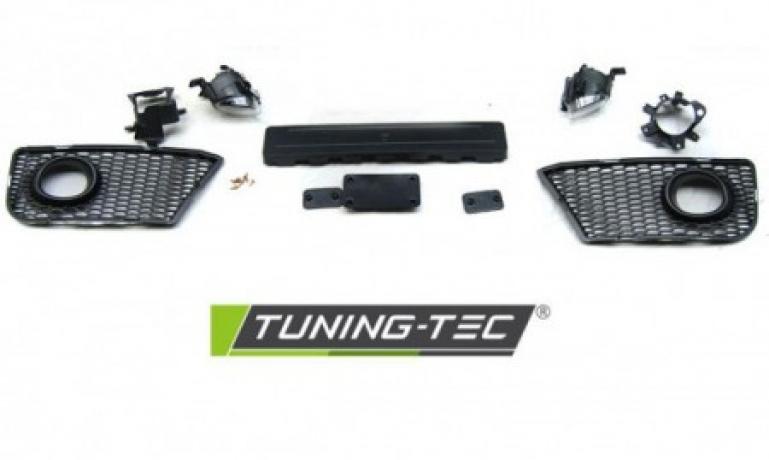 Upgrade Design Frontstoßstange für Audi A3 8PA Facelift 08-12 inkl. Zubehör  und Grill chrom