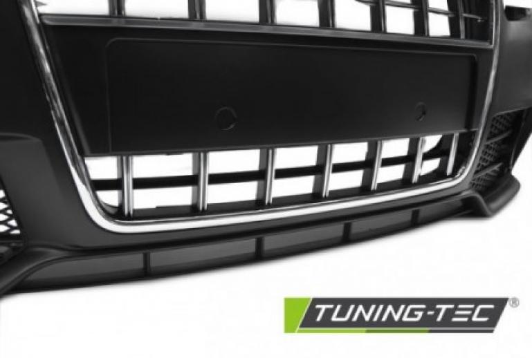 Upgrade Design Frontstoßstange für Audi A4 B7 (8E) 04-08 inkl. Zubehör schwarz/chrom