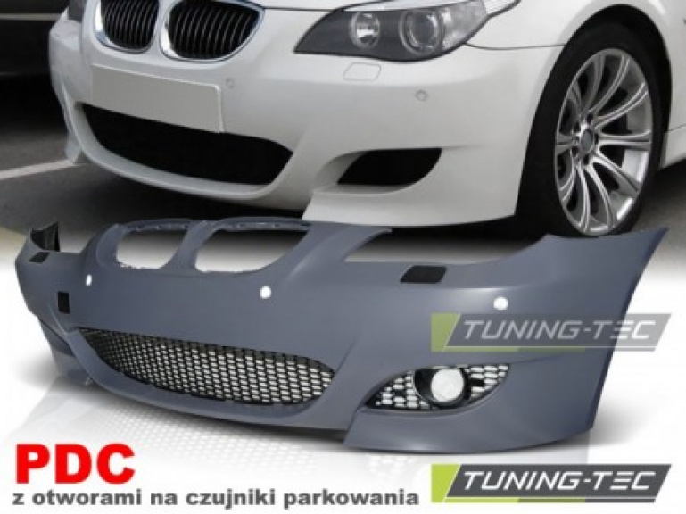 Upgrade Design Frontstoßstange für BMW 5er E60/E61 Lim./Touring 03-07 schwarz mit PDC