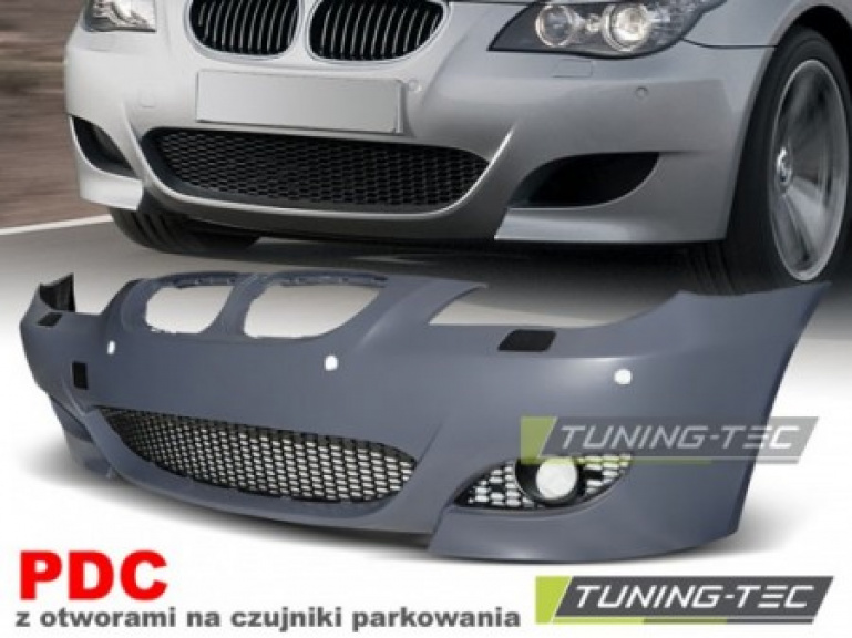 Upgrade Design Frontstoßstange für BMW 5er E60/E61 Lim./Touring 07-10 schwarz mit PDC