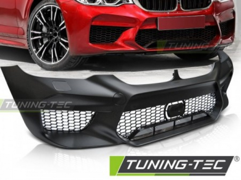 Upgrade Design Frontstoßstange für BMW 5er G30/G31 Limousine/Touring 17+ Hochglanz schwarz mit PDC