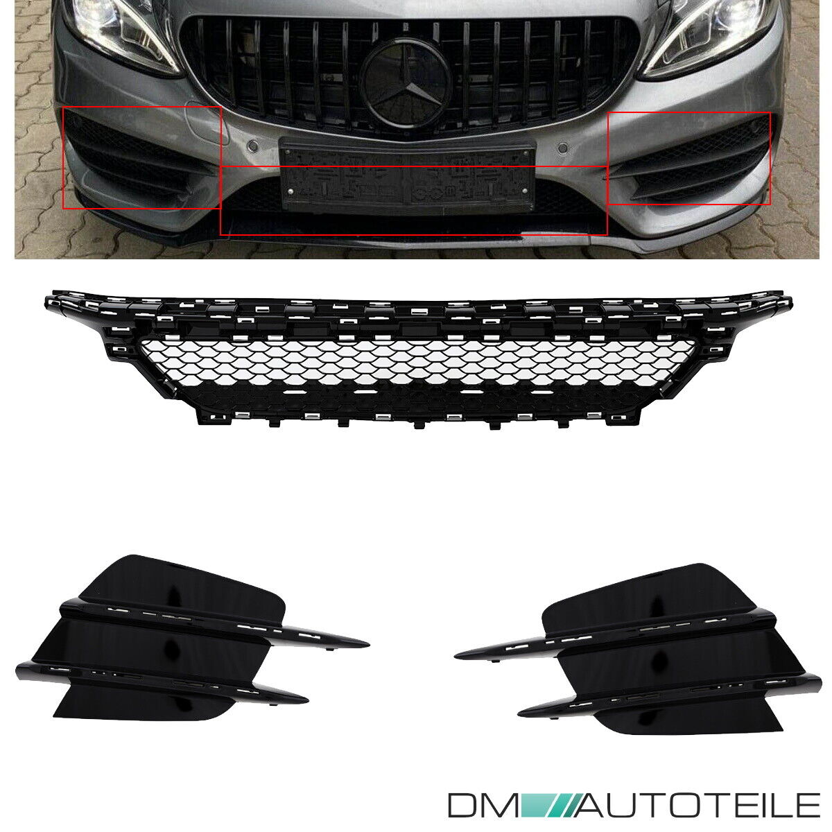 Kühlergrill Kühlergitter Grill rechts passt für BMW X5 F15 F85 Baujahr  2013-2018