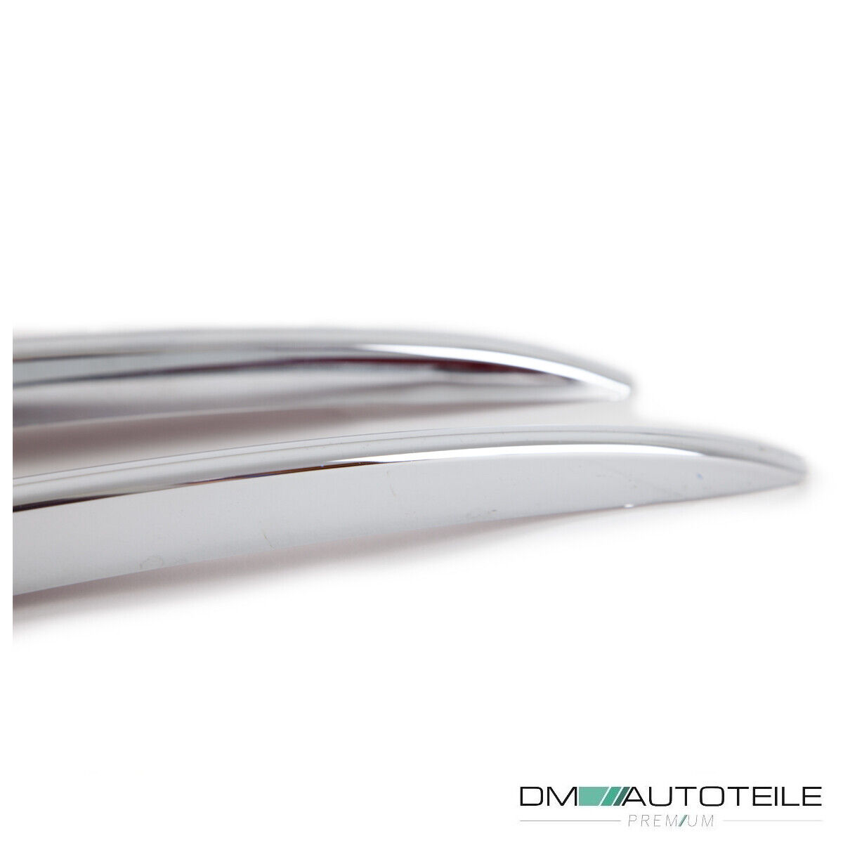 4tlg Spoiler Set Finnen Chrom passt für Mercedes E Klasse W213 S213 AMG  Stoßstange ab 2016