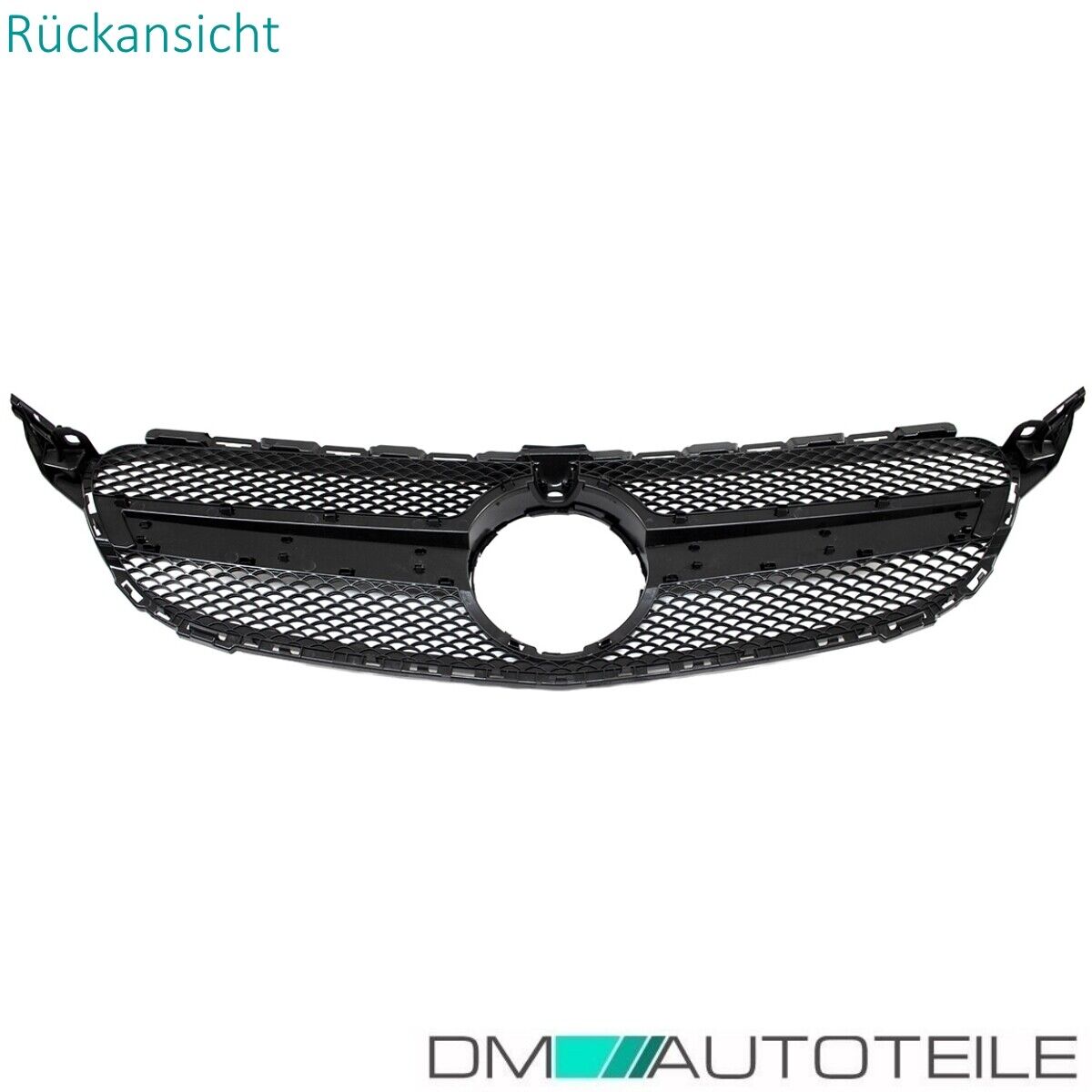 Kühlergrill Schwarz Glanz + Kamera passt für Mercedes W205 S205 14-18 kein  AMG