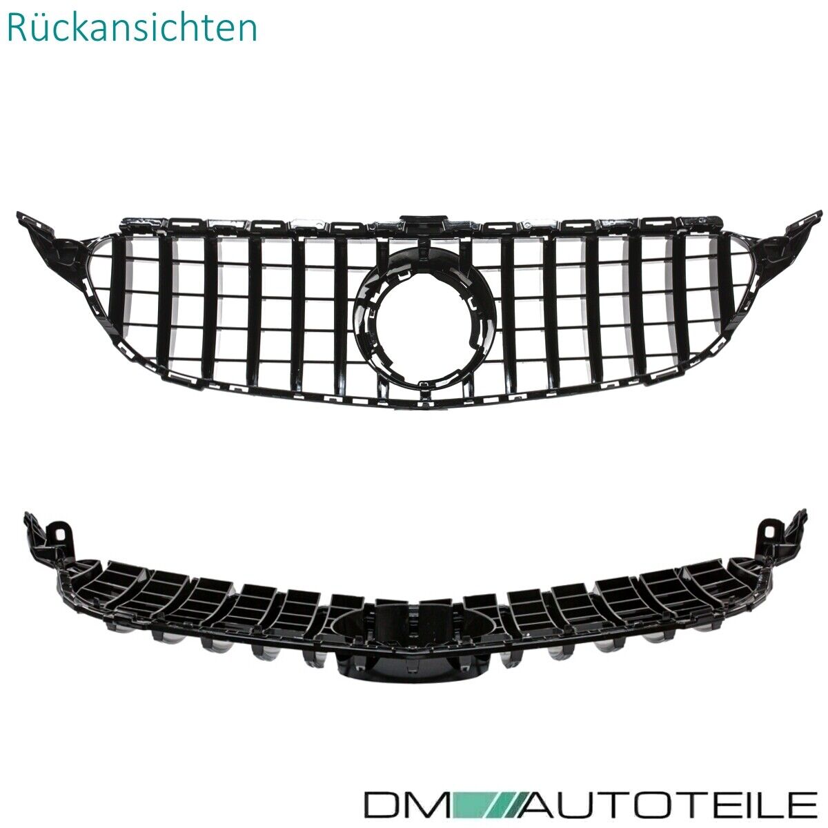 SPORT KÜHLERGRILL SCHWARZ CHROM GRILL für MERCEDES C-Kl. W204 S204