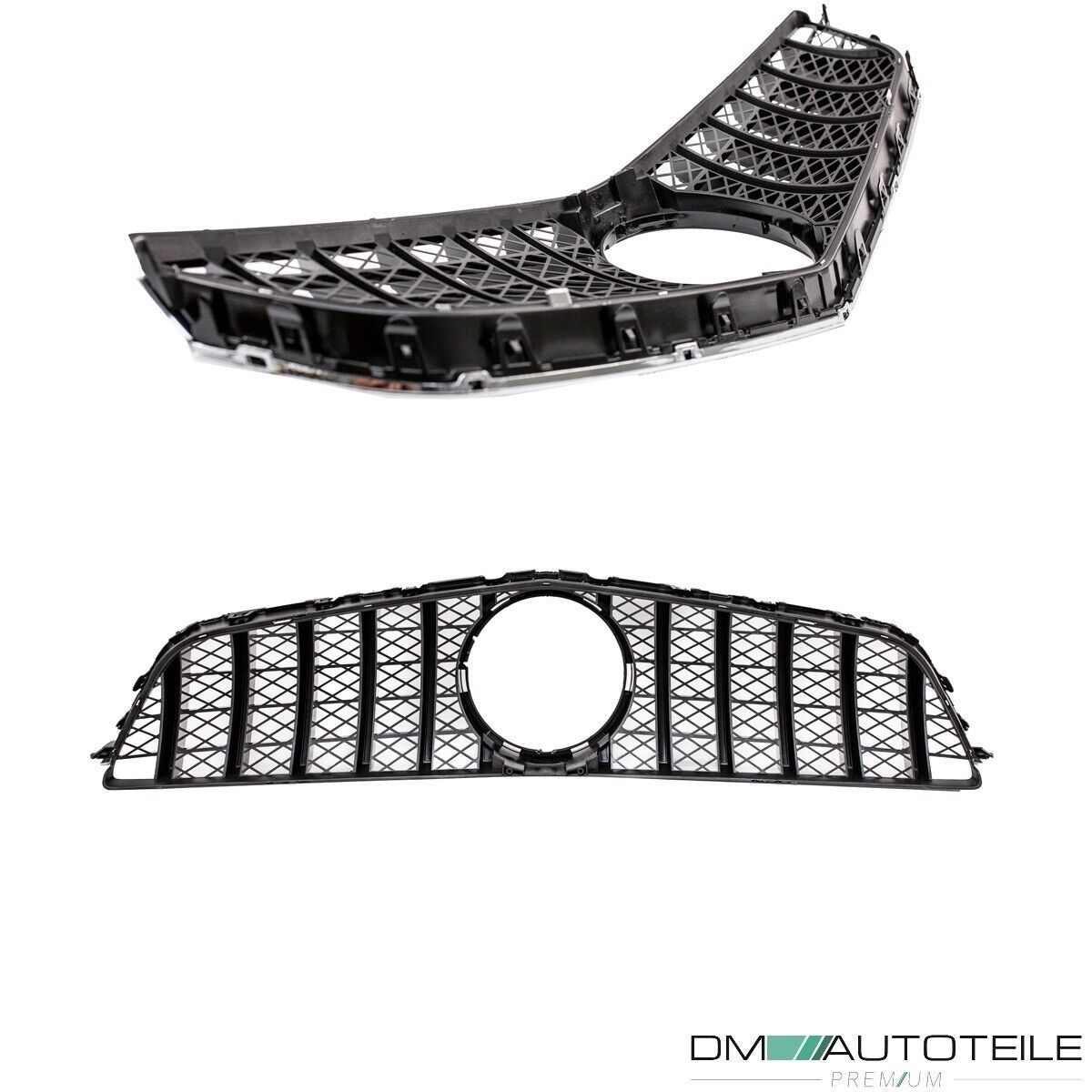 Kühlergrill Schwarz Glanz passt für Mercedes E-Klasse Coupe Cabrio W207 ab  Bj 09-13 Sport-Optik