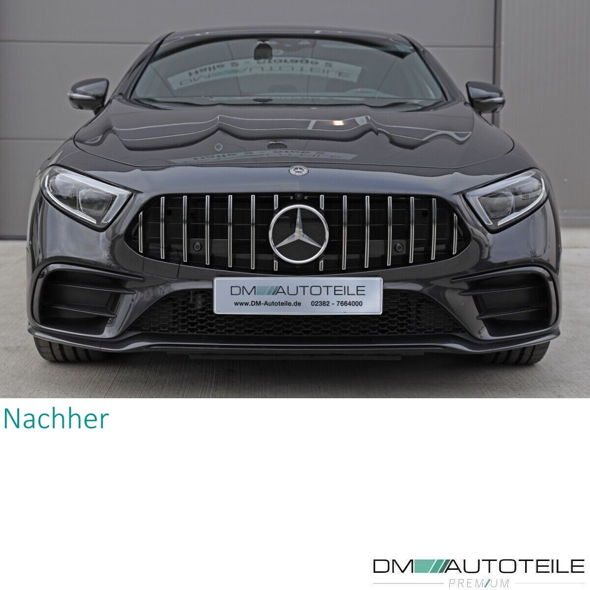  Kühlergrill Grill Chrom GT Panamericana für Mercedes CLA  C118 X118 MIT Kamera ab 2019