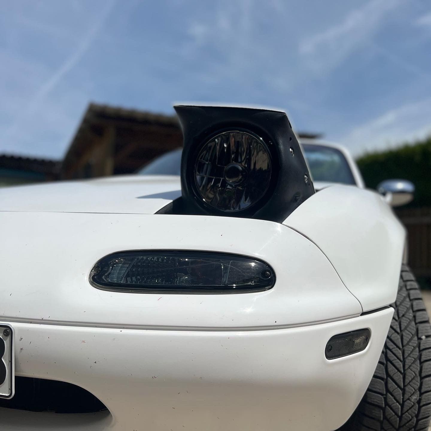 Upgrade Design Scheinwerfer mit Blinker für Mazda MX5 NA 90-98  schwarz/rauch