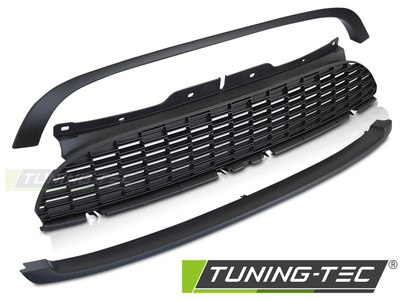 Upgrade Design Sportgrill / Kühlergrill für BMW Mini Cooper R55/R56/R57/58/59/61  06-16 matt schwarz