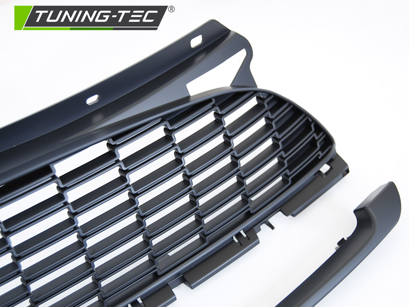 Upgrade Design Sportgrill / Kühlergrill für BMW Mini Cooper R55/R56/R57/R58/R59/R61  06-16 matt schwarz