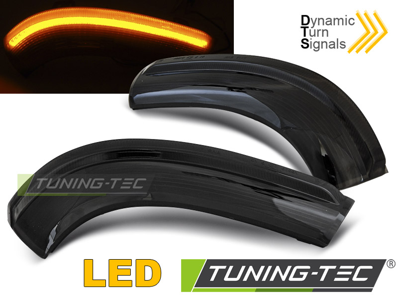 Upgrade LED Spiegelblinker für VW Golf 5 / Golf Plus / Jetta / Passat B6 /  Sharan / Skoda Superb /Seat Alhambra 03-10 schwarz dynamisch