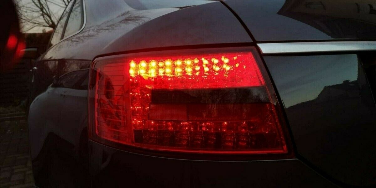 LED Lightbar Design Rückleuchten für Audi A6 4F (C6) Facelift 08-11  Limousine rot/rauch