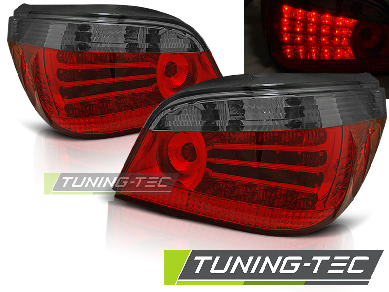 LED Upgrade Design Rückleuchten für BMW 5er E60 Limousine 03-07 rot/klar  LCI Optik