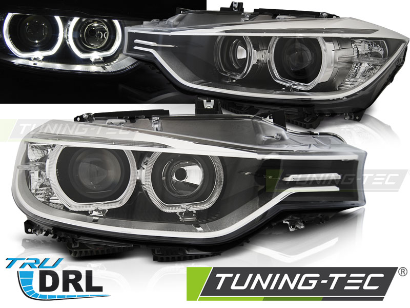 Scheinwerfer Set 3D LED Angel Eyes für BMW 3er F30 F31 11-15