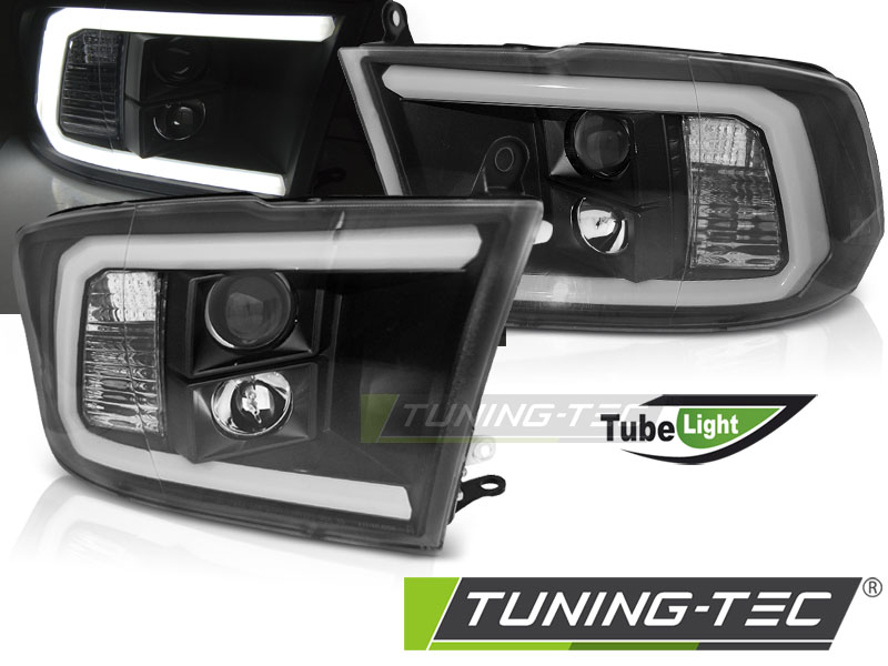 LED Tagfahrlicht Design Scheinwerfer für Dodge RAM 09-18 schwarz