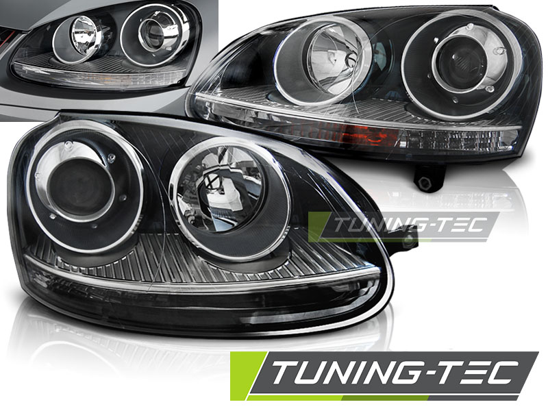 Scheinwerfer Daylight VW Golf 5 Typ 1K 03-08 schwarz – Tuning King