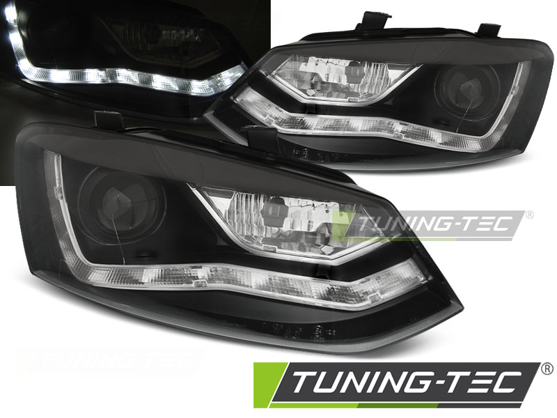 LED Tagfahrlicht-Scheinwerfer VW T5 GP 09-14 schwarz mit